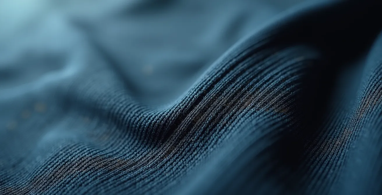 Visualisation anatomique en 3D du mouvement de la poitrine pendant la course, montrant les forces exercées sur les ligaments de Cooper